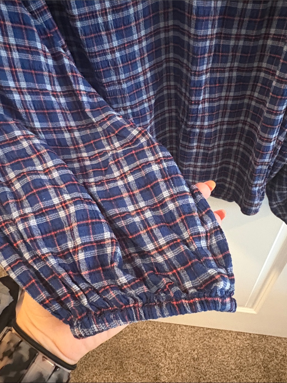 Old Navy Plaid Blouse—Size XXL - Picture 3 of 4